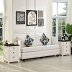Joaxswe Farmhouse Night Stand Set of 2, Dresser - Image 2