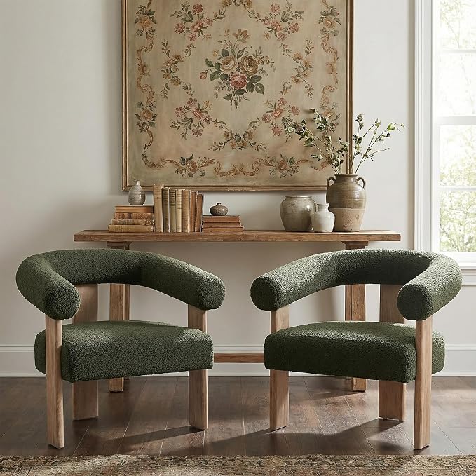 VKNOW Accent Chair Living Room Chair, Modern Upholstered Arm Chair - Image 8