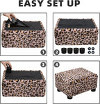 CAROLMADE Small Foot Stool Ottoman Footstool - Image 7