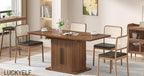Extendable Dining Room Table for 4-6, 47-65 Inch Rectangle Kitchen Dining Table - Image 6