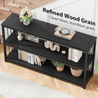 LVB Black Console Table, Modern Entryway Table - Image 8