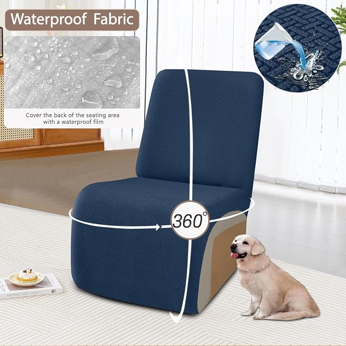 ALIECOM 100% Waterproof Recliner Sectional Couch Covers L Shape Stretch Corner - Image 4