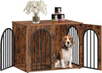 Hzuaneri 31.5'' Wooden Dog Crate Furniture, Indoor Dog Kennel Dogs Cage by Hzuaneri