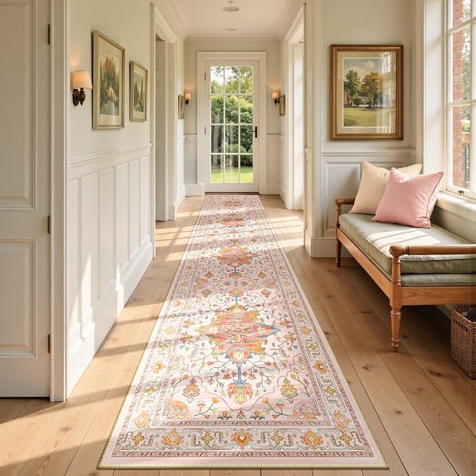 RELEANY Area Rugs 2'6"x14' Runner Rug Non Slip Washable by RELEANY