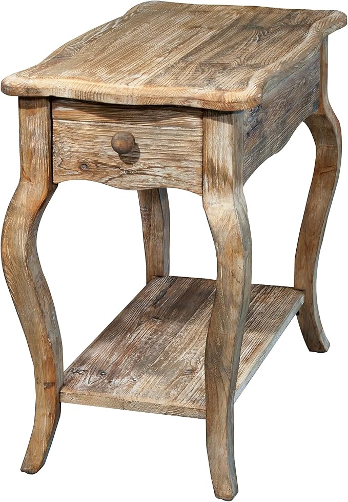 Rustic Reclaimed Wood Accent Table - Image 3