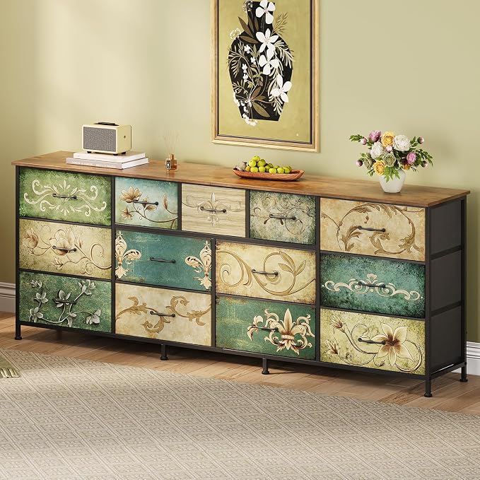 Tohomeor Dresser for Bedroom Chest of Drawers Fabric Dresser for Closet - Image 2