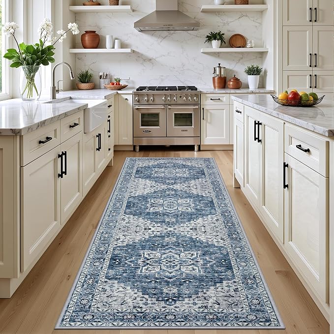 Hallway Runner Rug: 2.6x8 Kitchen Boho Rugs by EXPEDIX