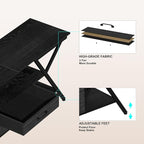 Simoretus TV Stand with Power Outlet and LED Lights, Fits TVs up to 65” - Image 6