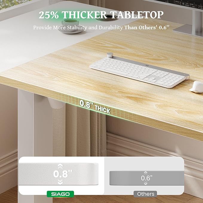 SIAGO Electric Standing Desk Adjustable - Image 3