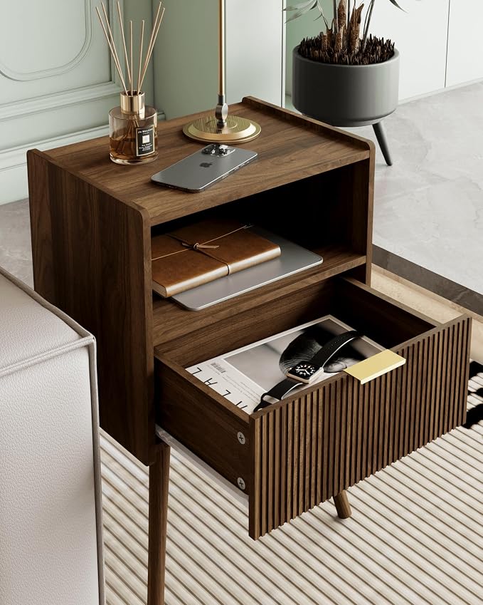 Veegle Nightstand, Modern Bedside Table - Image 4