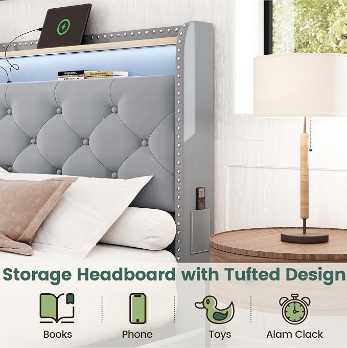 LARMACE Queen Size Bed Frame - Image 8