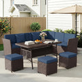 LOUVIXA 7 Pieces Patio Furniture Set, Outdoor Patio Furniture, Wicker by LOUVIXA