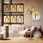 Scenekoy 68.5" Rustic Farmhouse Remote Control Switch Birch Tree Floor lamp - Image 2