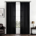 Black Viral Sheer Curtains 84 Inches Long by PleatedDrapes
