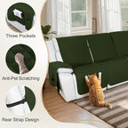 HDCAXKJ 100% Waterproof Reclining Sectional Couch Covers L Shape Recliner Sofa - Image 5