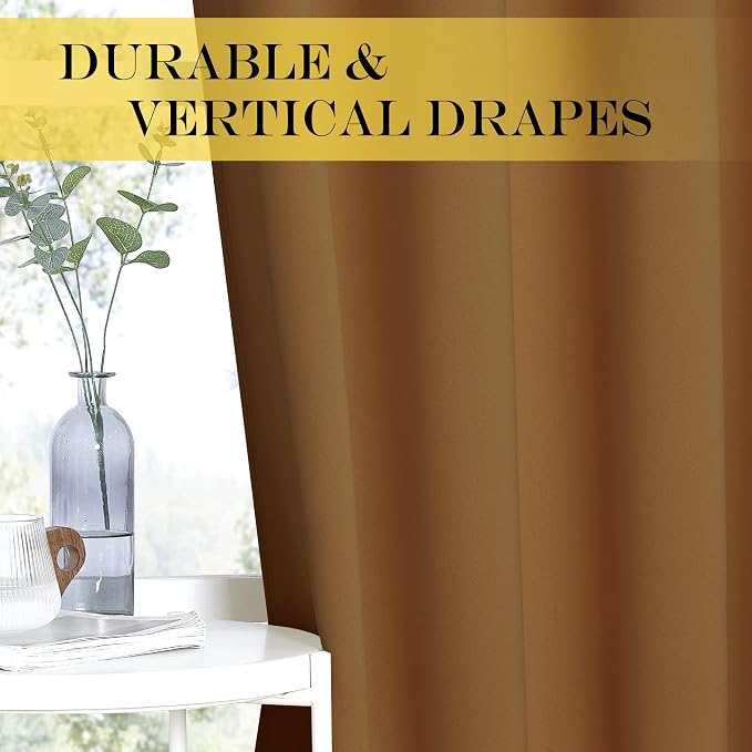 NICETOWN Blackout Drapery Curtain Panel 90 inches Long - Image 4