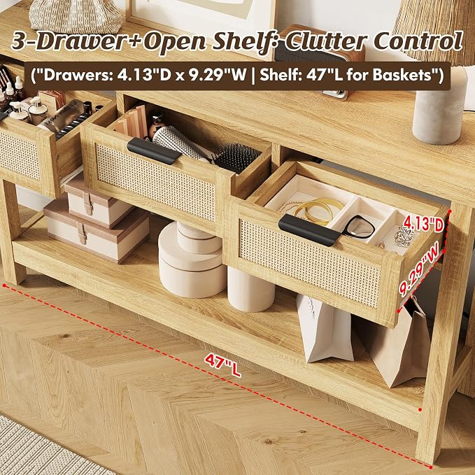 Luoxiao Natural Entryway Table - Image 5
