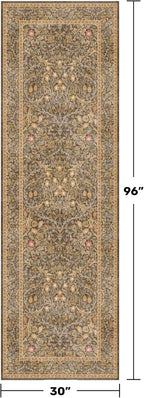 Brown 2'6" x 8' Runners for Hallways Non Slip, Extra Long Floor Runner for - Image 2