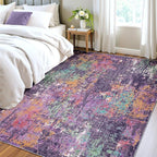 RELEANY Washable 4'x6' Abstract Area Rug - Image 3