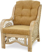 Malibu Lounge Living Accent Armchair Natural Rattan Wicker Handmade Design - Image 4