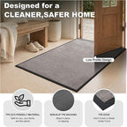 Super Absorbent Front Door Mat, Non-Slip Washable Indoor Doormats, Low Profile - Image 5