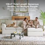 Novilla 108" Modular Sectional Sofa, Modular Sectional Couches - Image 14
