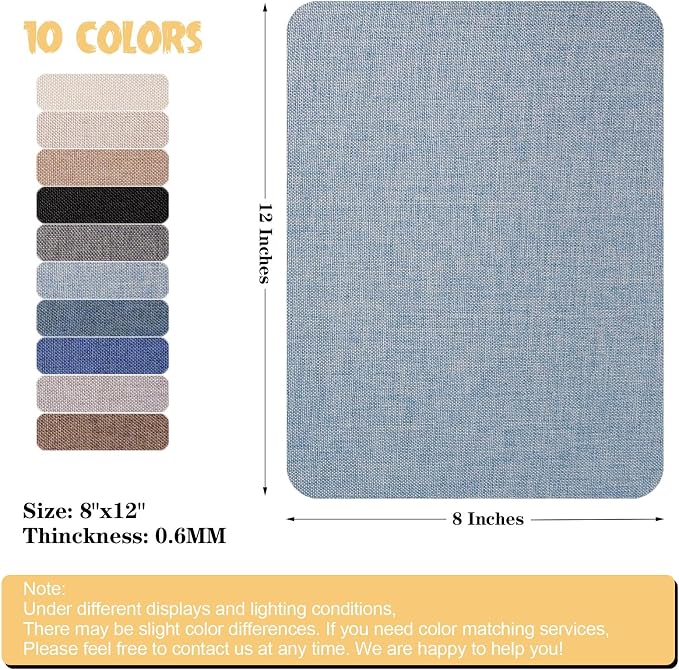 Canvas Repair Patch 8 x12 Inch, Self-Adhesive Waterproof Linen Repair Patches - Image 2
