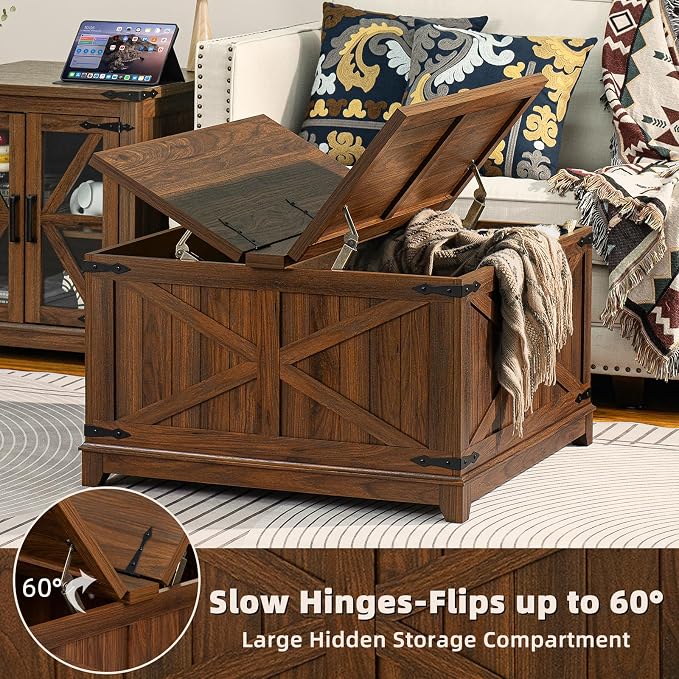 Joaxswe Farmhouse Coffee Table - Image 2