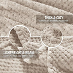 Exclusivo Mezcla Large Waffle Fleece Throw Blanket - Image 5