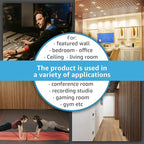Art3d 4 Pack 47.2 x 23.6in. Wood Slat Acoustic Panels - Image 7