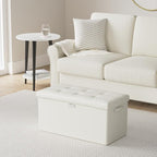 ENGPOW Storage Ottoman Bench, Fireproof Folding Bench - Image 2
