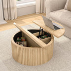 Fsbecl Fluted Lift Top Coffee Table - Image 3