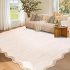 GarveeHome Scalloped Washable Rugs 5x7 Rug by GarveeHome
