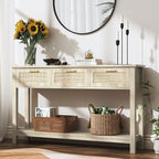 ELYKEN Rattan 51.2" Console Table - Image 8