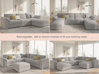 EASE MOOSE Oversized Sectional Modular Sofa, L Shape Sectional Couch Wide Deep - Image 7