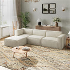Novilla 109" Modular Sectional Sofa, No Assembly Cloud Sectional Couch by Novilla