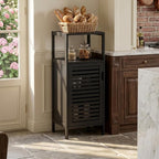 HITNET Bamboo Floor Cabinet, Small Bathroom Cabinet Floor Standing, 4 Tier - Image 2
