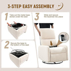 Korser 360° Rocking Chair, Nursery Rocker Chair - Image 6
