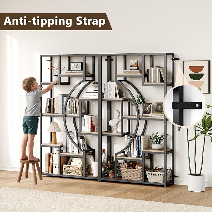 LGHM Industrial 5-Tier Bookshelf - Image 5