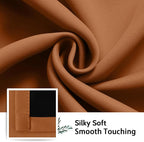 SimpleHome Orange 100% Blackout Curtains Room Darkening Living Room 84 Inch | - Image 7