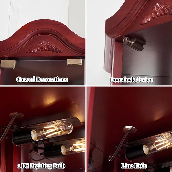 Glass Corner Display Cabinet - Image 6