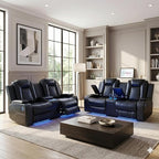 2 Piece Power Recliner Sofa Set -2 Loveseats, Electric Reclining Living Room by ELDANISPOWERRECLINERSOFA