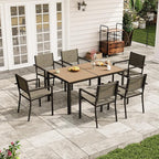 Aoxun 7-Piece Patio Table and Chairs Set - Image 8