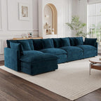 mikibama Modular Sectional Sofa, 146.5 Inch L Shaped Couch Set - Image 9