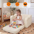 MeMoreCool Toddler Couch Fold Out – 2-in-1 Convertible Kids Sofa Bed - Image 4