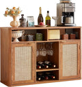 Lerliuo Rattan Wine Cabinet by Lerliuo