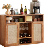 Lerliuo Rattan Wine Cabinet by Lerliuo