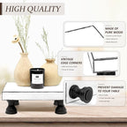 EOSAHR Decorative Wooden Riser for Display : Farmhouse Pedestal Stand for Retro - Image 5