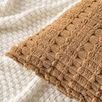 MIULEE Lumbar Corduroy Decorative Throw Pillow Covers 12x20 Brown Pack of 2 | - Image 5