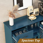 ARTPOWER 47.2" Vintage Wine Bar Cabinet - Image 4